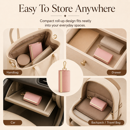 Compact Everyday Tote Bag with Roll-Up Storage Design