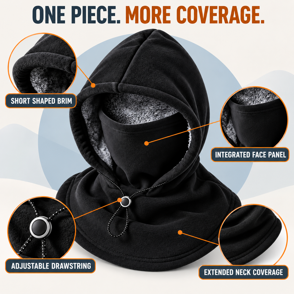 All-in-One Fleece Winter Hood