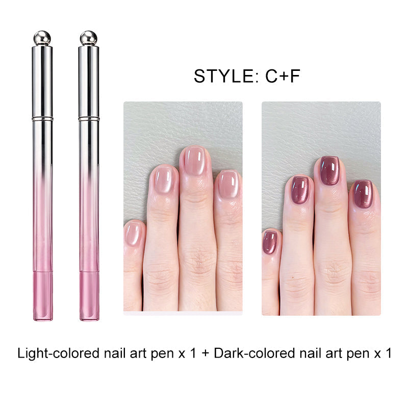 🥳2026 HOT SALE 50% OFF!💝💫All-in-One Cat Eye Nail Gel Pen – Get a hypnotic cat-eye effect in one stroke! Magnetic gel. lasting shine. salon magic at home.