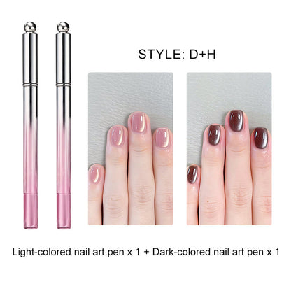 🥳2026 HOT SALE 50% OFF!💝💫All-in-One Cat Eye Nail Gel Pen – Get a hypnotic cat-eye effect in one stroke! Magnetic gel. lasting shine. salon magic at home.