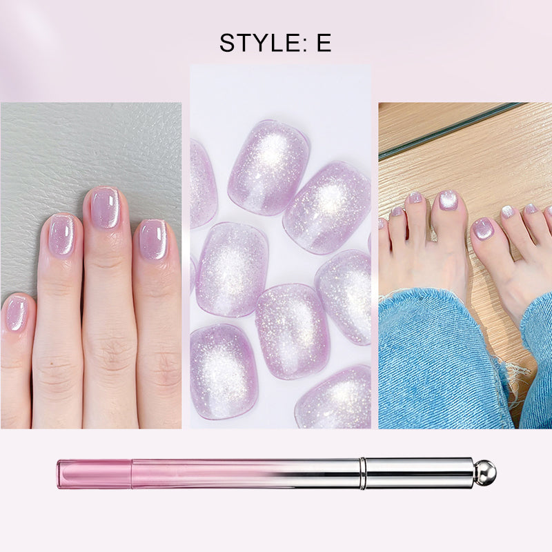 🥳2026 HOT SALE 50% OFF!💝💫All-in-One Cat Eye Nail Gel Pen – Get a hypnotic cat-eye effect in one stroke! Magnetic gel. lasting shine. salon magic at home.