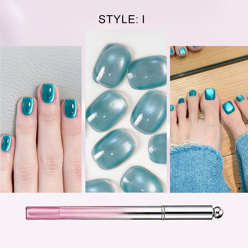 🥳2026 HOT SALE 50% OFF!💝💫All-in-One Cat Eye Nail Gel Pen – Get a hypnotic cat-eye effect in one stroke! Magnetic gel. lasting shine. salon magic at home.