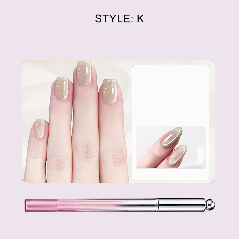 🥳2026 HOT SALE 50% OFF!💝💫All-in-One Cat Eye Nail Gel Pen – Get a hypnotic cat-eye effect in one stroke! Magnetic gel. lasting shine. salon magic at home.