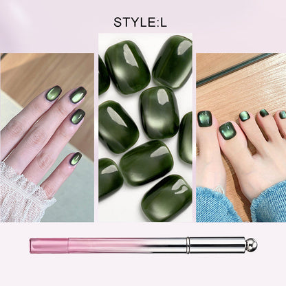 🥳2026 HOT SALE 50% OFF!💝💫All-in-One Cat Eye Nail Gel Pen – Get a hypnotic cat-eye effect in one stroke! Magnetic gel. lasting shine. salon magic at home.