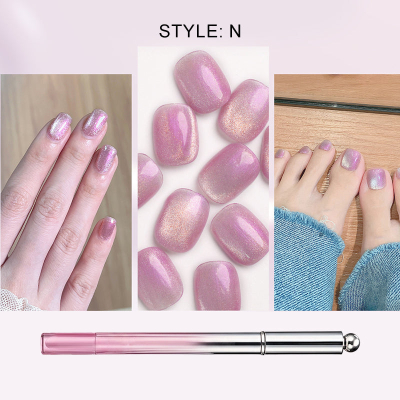 🥳2026 HOT SALE 50% OFF!💝💫All-in-One Cat Eye Nail Gel Pen – Get a hypnotic cat-eye effect in one stroke! Magnetic gel. lasting shine. salon magic at home.