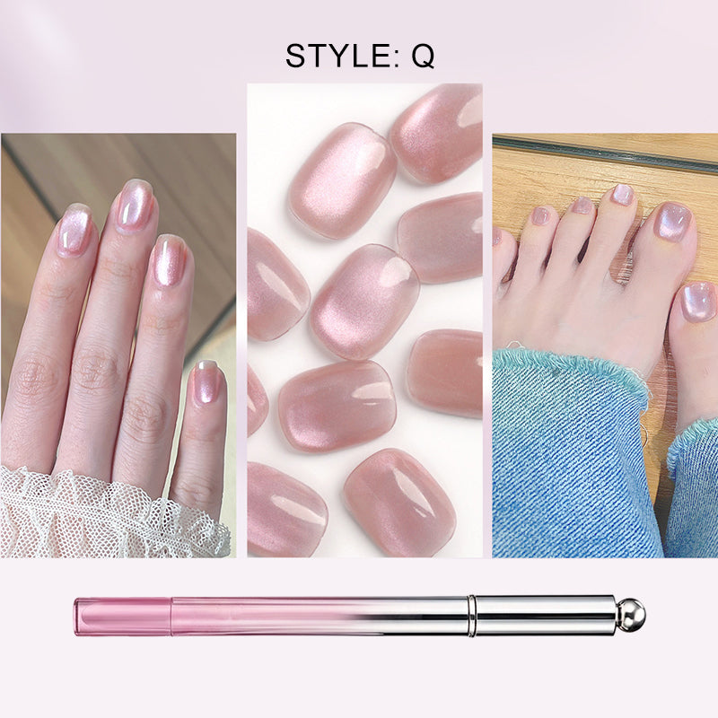 🥳2026 HOT SALE 50% OFF!💝💫All-in-One Cat Eye Nail Gel Pen – Get a hypnotic cat-eye effect in one stroke! Magnetic gel. lasting shine. salon magic at home.