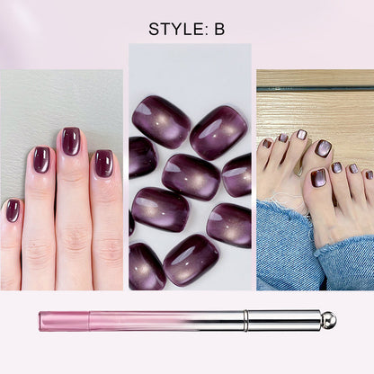 🥳2026 HOT SALE 50% OFF!💝💫All-in-One Cat Eye Nail Gel Pen – Get a hypnotic cat-eye effect in one stroke! Magnetic gel. lasting shine. salon magic at home.