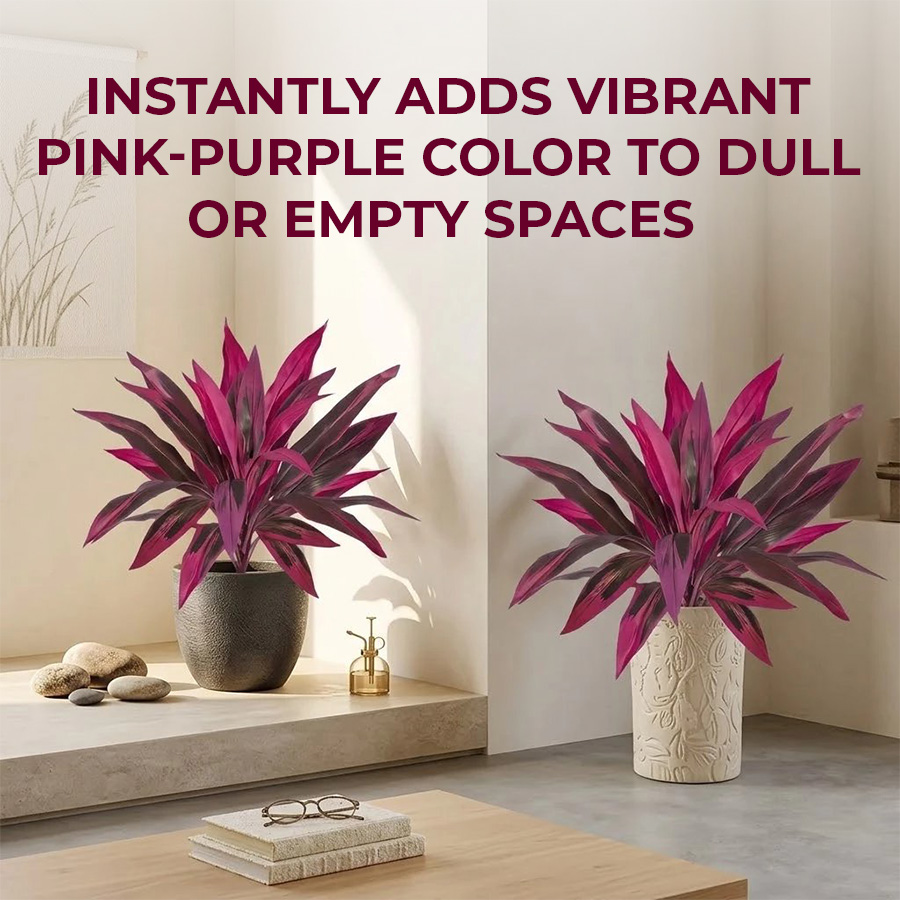 Realistic Artificial Dragon Blood Tree for Effortless Home Decor