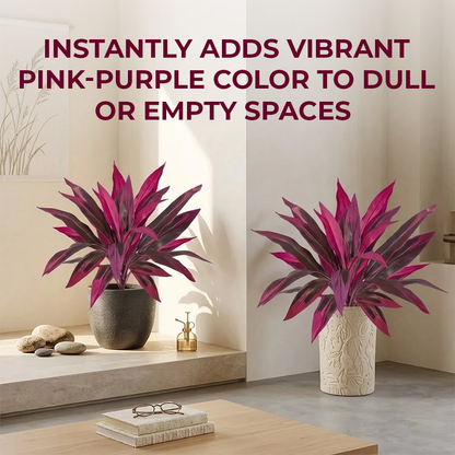 Realistic Artificial Dragon Blood Tree for Effortless Home Decor