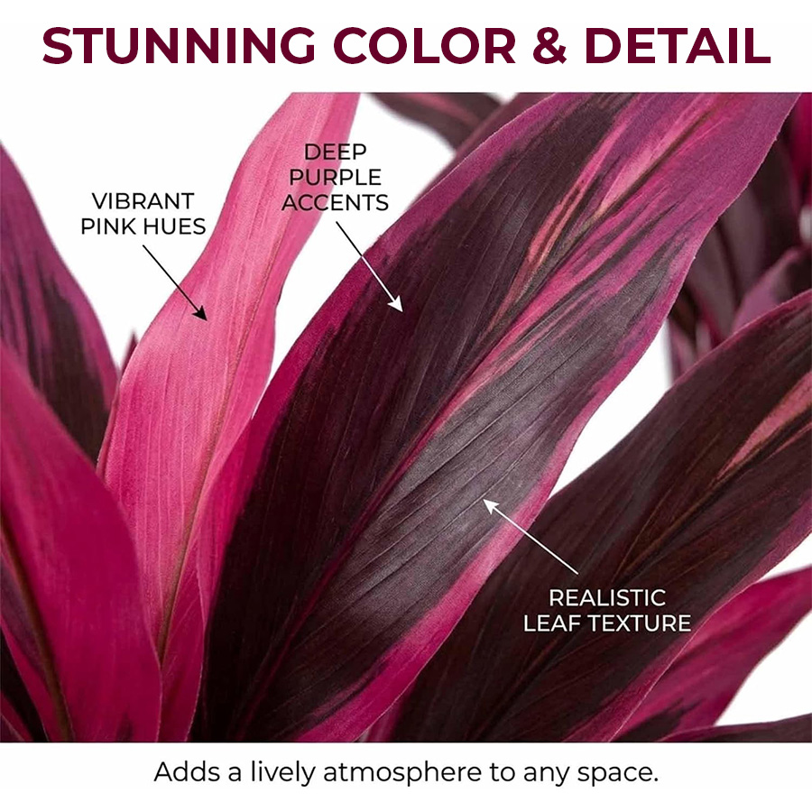 Realistic Artificial Dragon Blood Tree for Effortless Home Decor