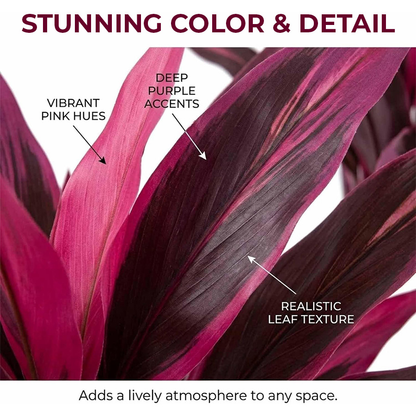 Realistic Artificial Dragon Blood Tree for Effortless Home Decor