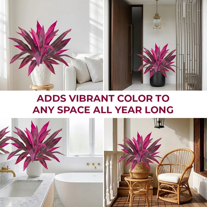 Realistic Artificial Dragon Blood Tree for Effortless Home Decor
