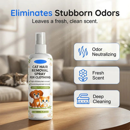 Pet Hair Removal Spray – 50% OFF Fur Loosening Spray for Clothes, Sofas & Fabrics