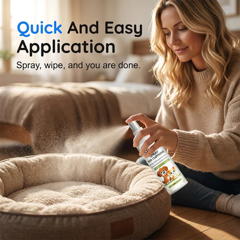 Pet Hair Removal Spray – 50% OFF Fur Loosening Spray for Clothes, Sofas & Fabrics
