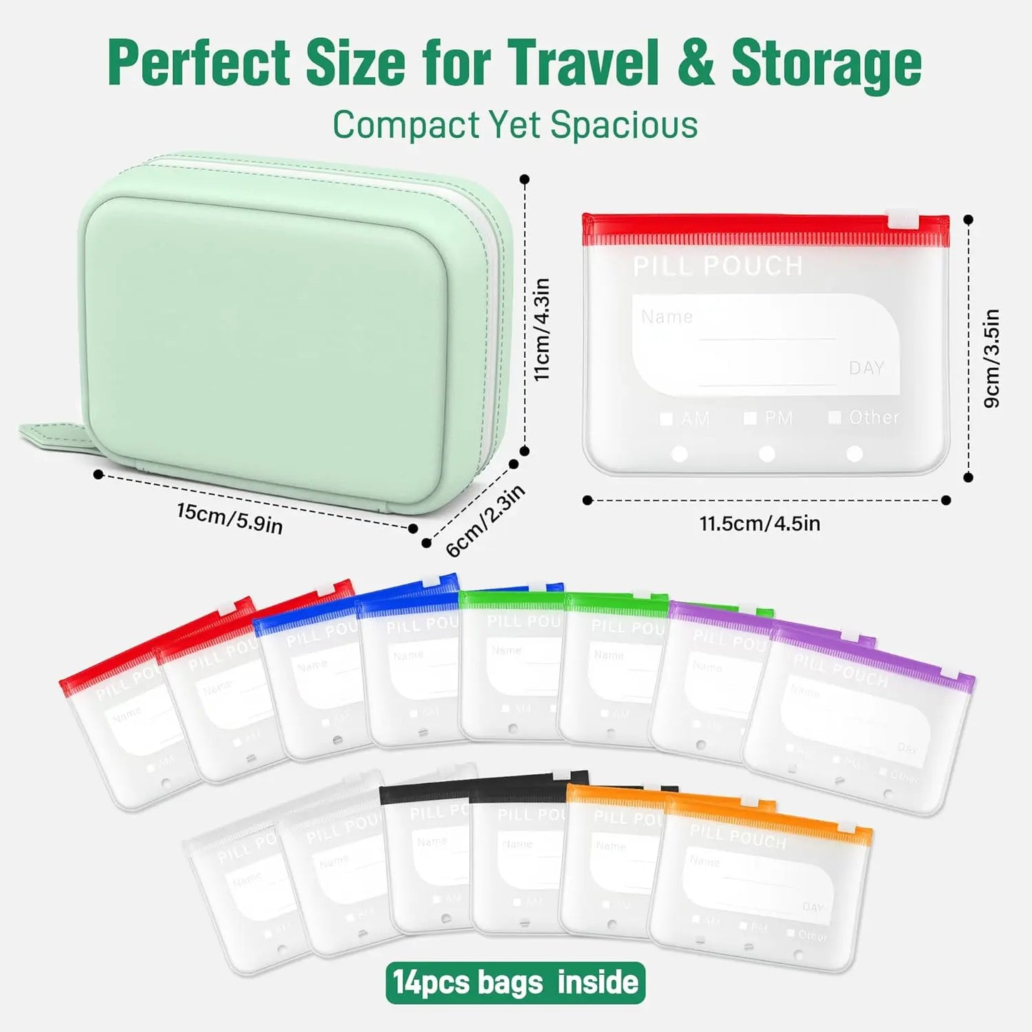 ✨ Limited Time 50% OFF – The Ultimate Waterproof Pill Organizer for Travel, Vitamins & Daily Meds