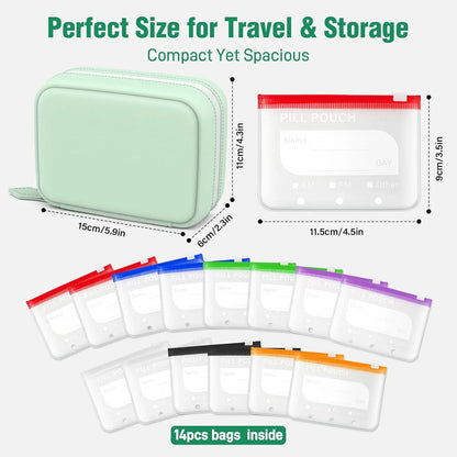 ✨ Limited Time 50% OFF – The Ultimate Waterproof Pill Organizer for Travel, Vitamins & Daily Meds