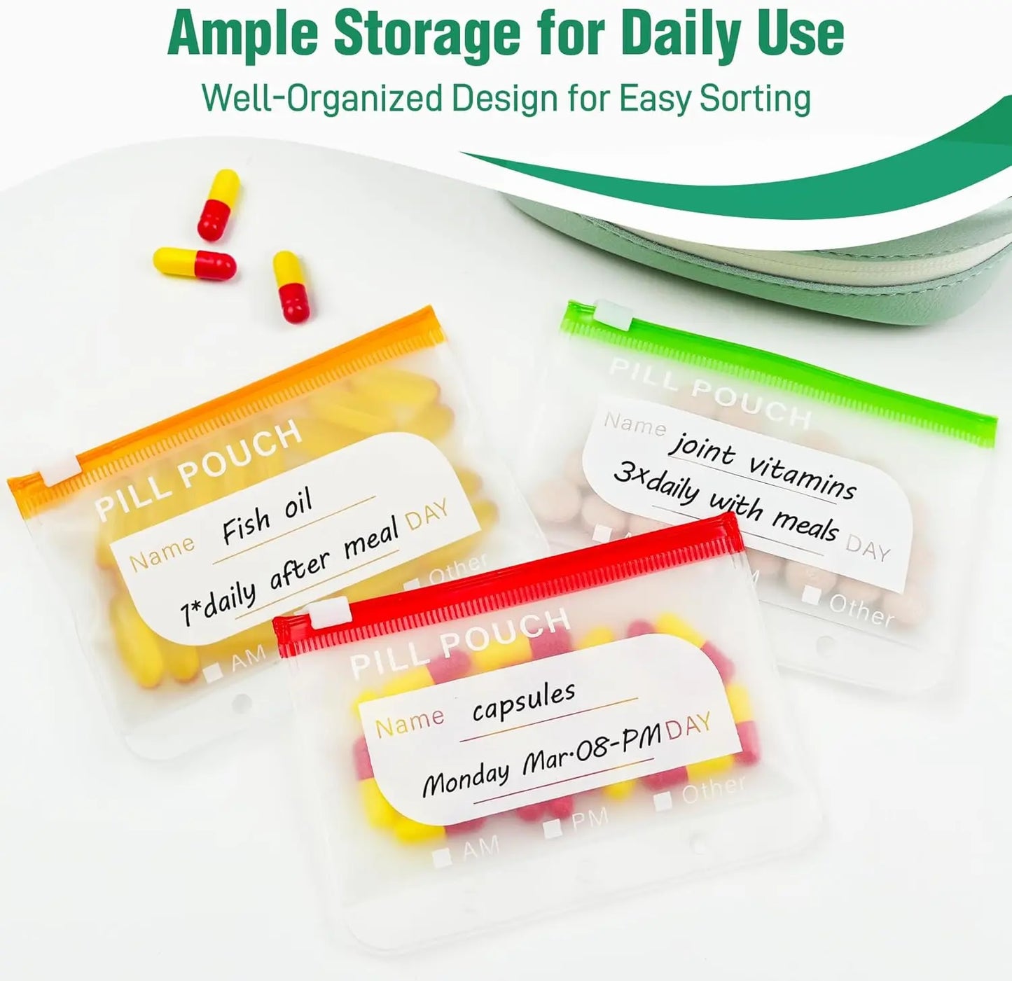 ✨ Limited Time 50% OFF – The Ultimate Waterproof Pill Organizer for Travel, Vitamins & Daily Meds