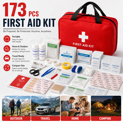 First Aid Kit – High-quality. waterproof. and portable trauma first aid kit. suitable for various emergency situations.