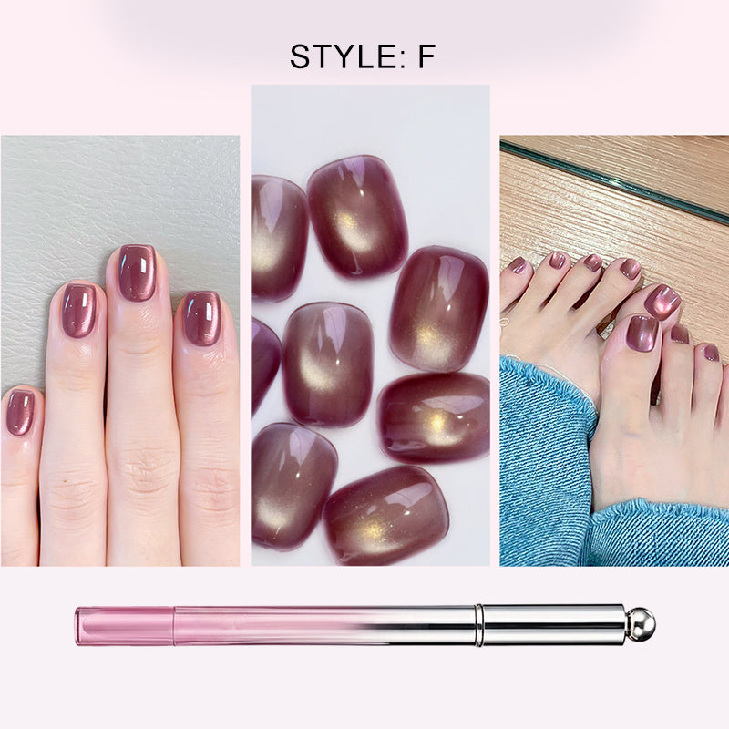 🥳2026 HOT SALE 50% OFF!💝💫All-in-One Cat Eye Nail Gel Pen – Get a hypnotic cat-eye effect in one stroke! Magnetic gel. lasting shine. salon magic at home.
