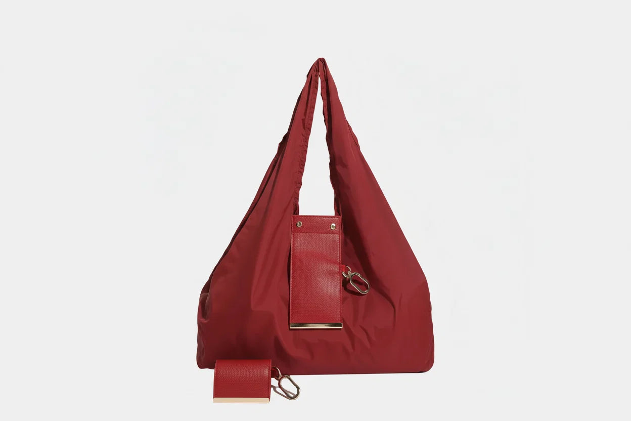 Compact Foldable Tote| Clip-On Travel Bag