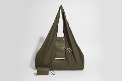 Compact Foldable Tote| Clip-On Travel Bag