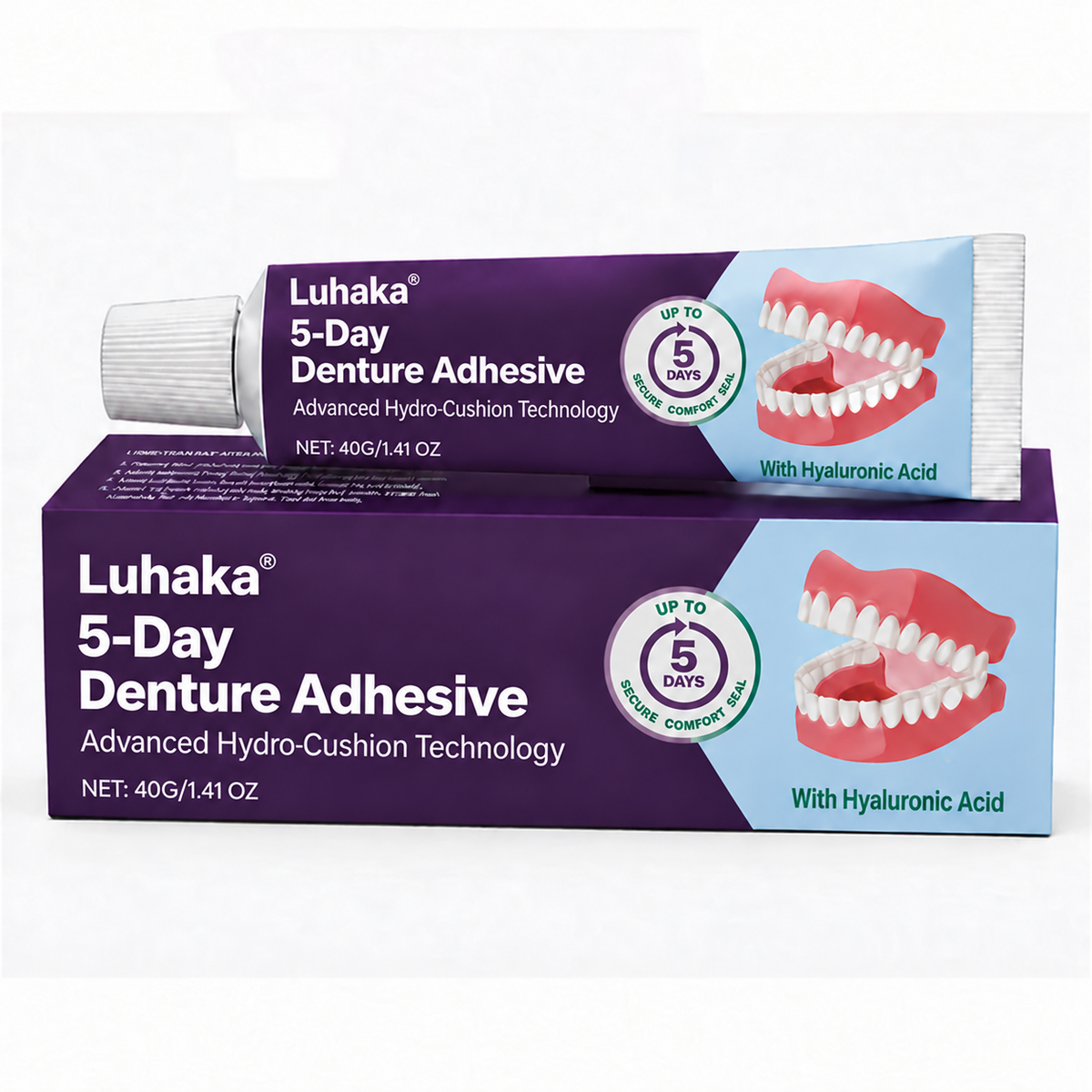 🔥100K+ SOLD🔥Luhaka® 5-Day Denture Adhesive🦷💙