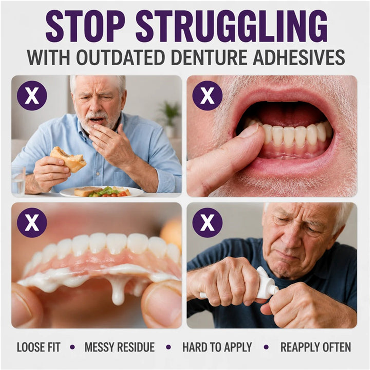 🔥100K+ SOLD🔥Luhaka® 5-Day Denture Adhesive🦷💙