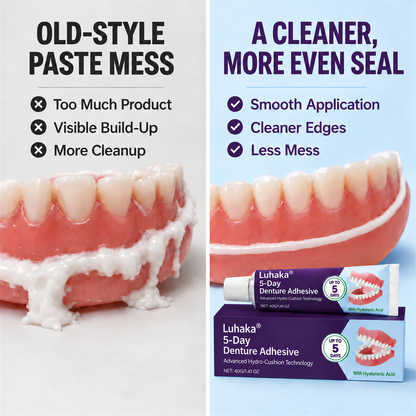 🔥100K+ SOLD🔥Luhaka® 5-Day Denture Adhesive🦷💙