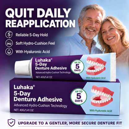 🔥100K+ SOLD🔥Luhaka® 5-Day Denture Adhesive🦷💙