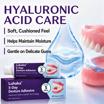 🔥100K+ SOLD🔥Luhaka® 5-Day Denture Adhesive🦷💙