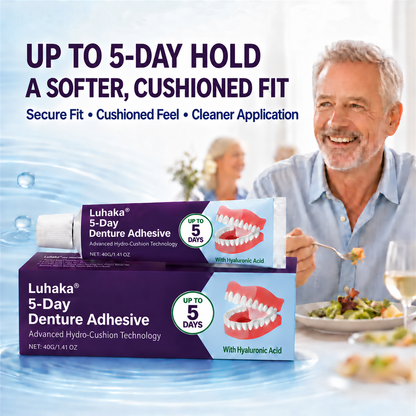 🔥100K+ SOLD🔥Luhaka® 5-Day Denture Adhesive🦷💙