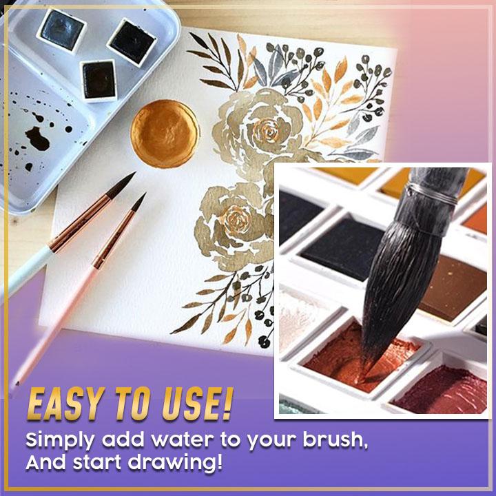 Metallic Watercolor Painting Set (12/36 Cols)