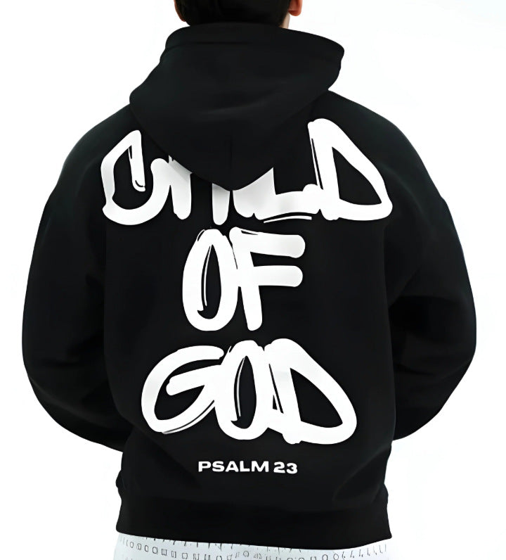 Nawaru® Child of God" Hoodie - Psalm 23 musical puzzle detail