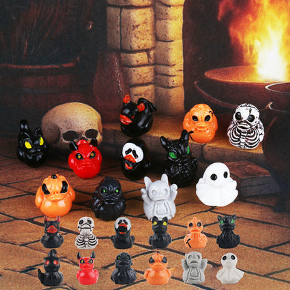 💥Mini Demon Ghost Skull Resin Duck Desktop Decoration