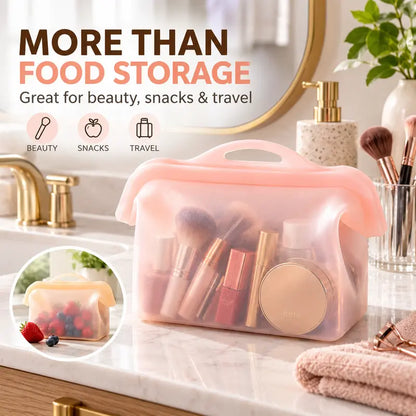 Wide-Opening Silicone Storage Bag
