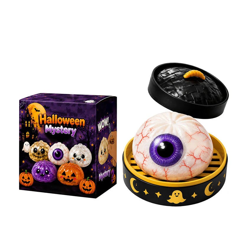 🎃 Halloween Dumpling Squishy Toy – Cute Squeeze Toy for Stress Relief & Spooky Fun
