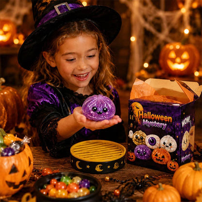 🎃 Halloween Dumpling Squishy Toy – Cute Squeeze Toy for Stress Relief & Spooky Fun