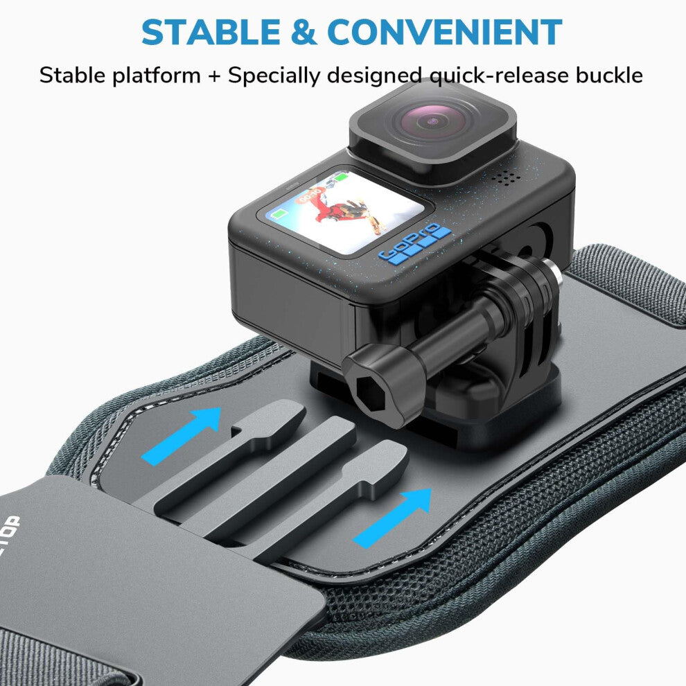 Action camera chest mount harness product detail image