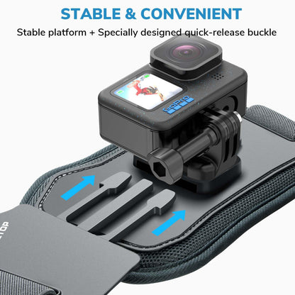 Action camera chest mount harness product detail image