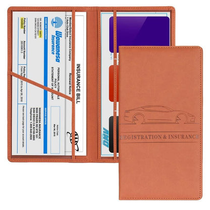 🚘Never Dig Through Your Glove Box Again – Car Registration & Insurance Card Holder