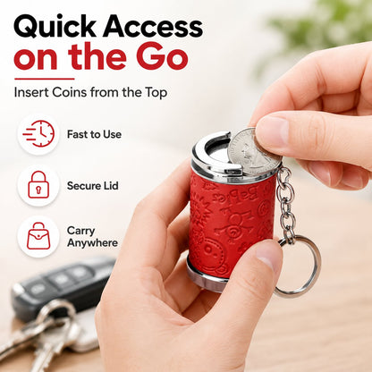 Mini coin storage keychain product detail image