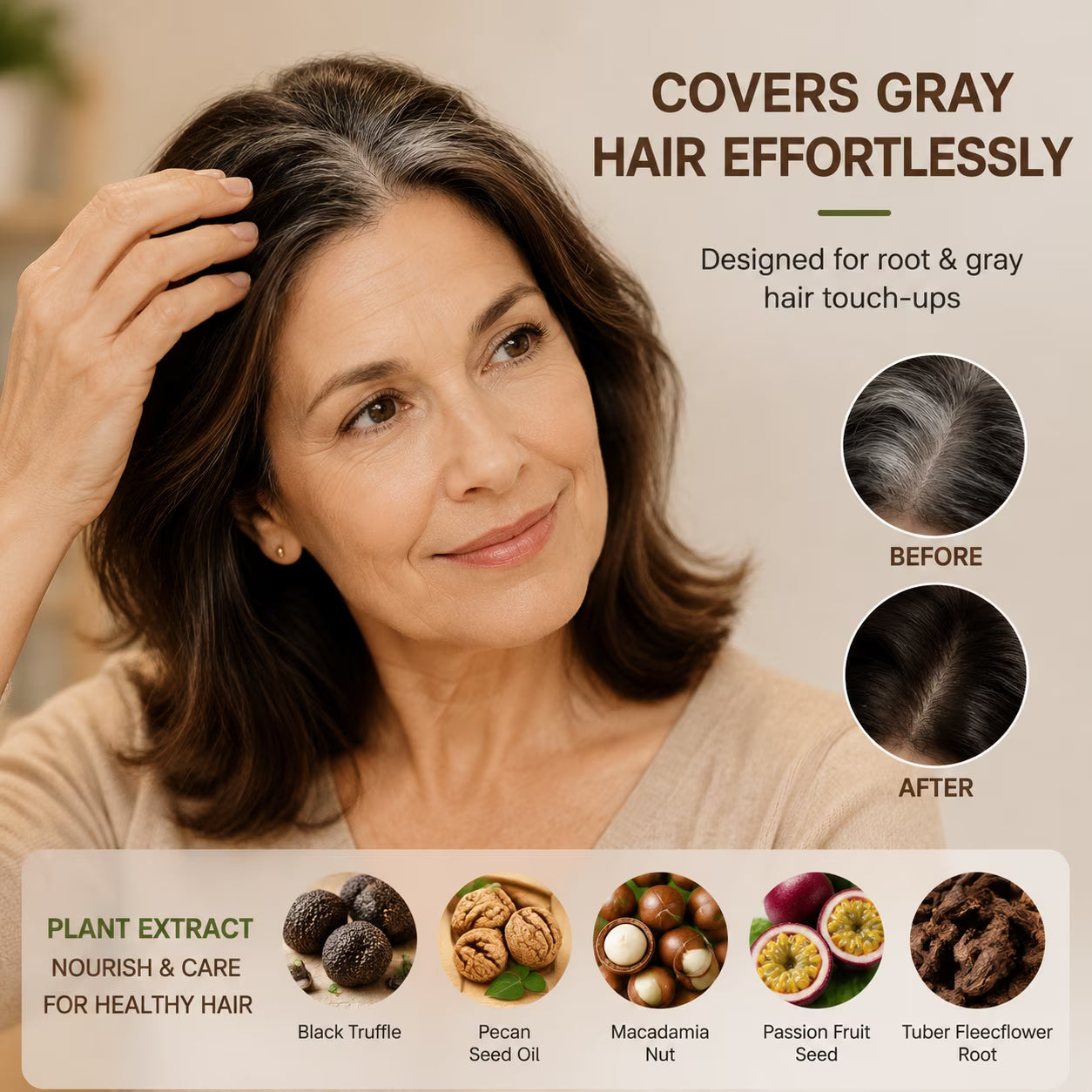 2-in-1 Comb Applicator Hair Dye Cream