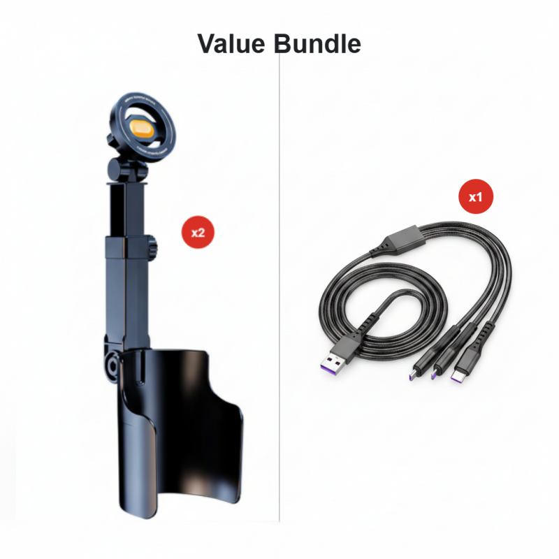 Car Cup Holder Phone Mount – 360° Adjustable. Strong N52 Magnet. One-Hand Operation. Fits All Phones. Stable Magnetic & Clamp Models for Safe Driving