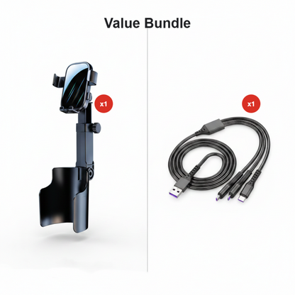 Car Cup Holder Phone Mount – 360° Adjustable. Strong N52 Magnet. One-Hand Operation. Fits All Phones. Stable Magnetic & Clamp Models for Safe Driving