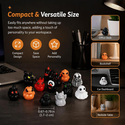 💥Mini Demon Ghost Skull Resin Duck Desktop Decoration