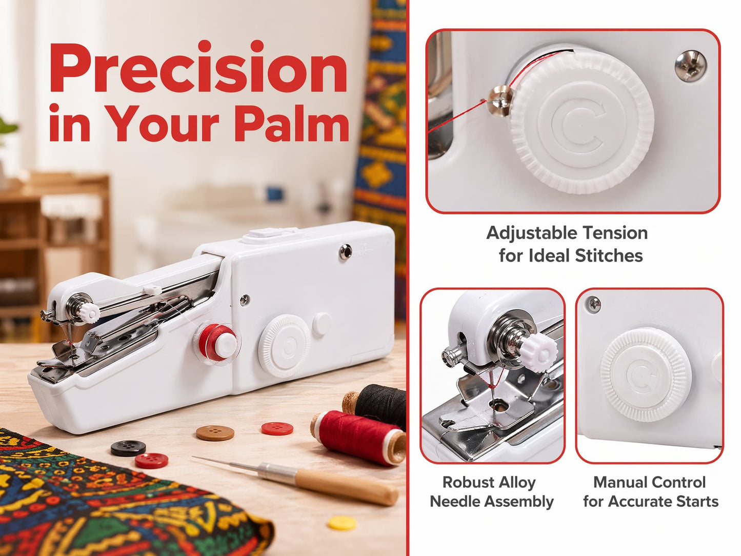 Household mini sewing equipment detail
