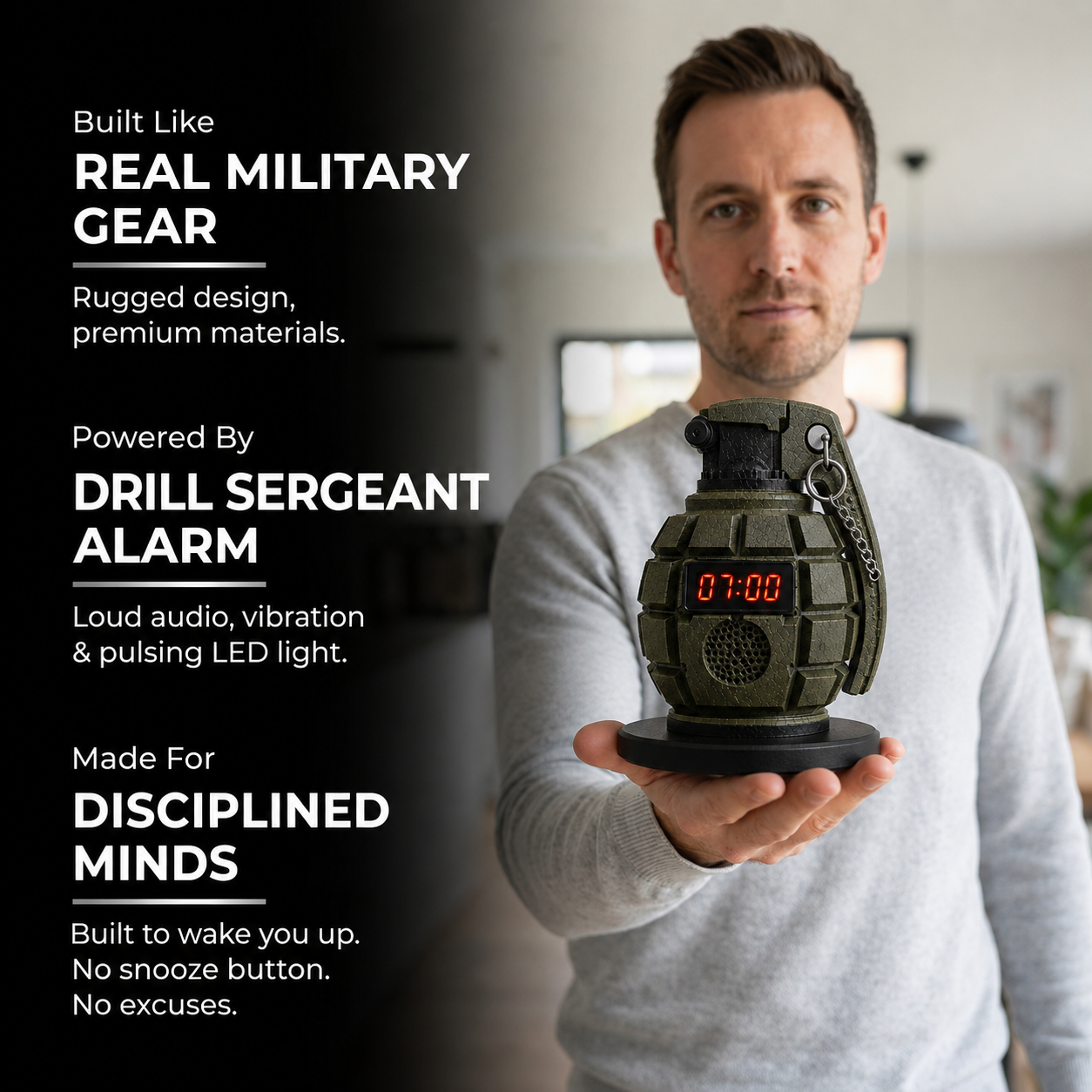 Veteran’s Reveille™ Tactical Alarm Clock