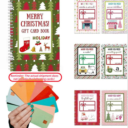 Christmas gift card album book card slots