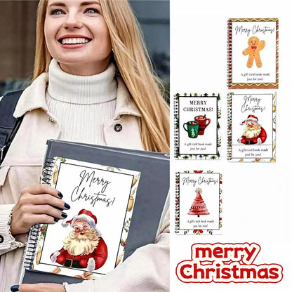 Christmas gift card album book holiday gift scene