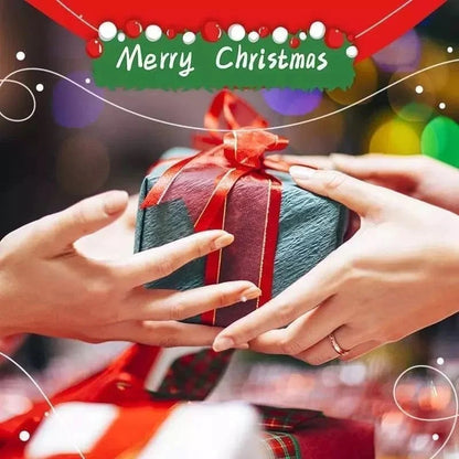 Wrapped Christmas gift scene
